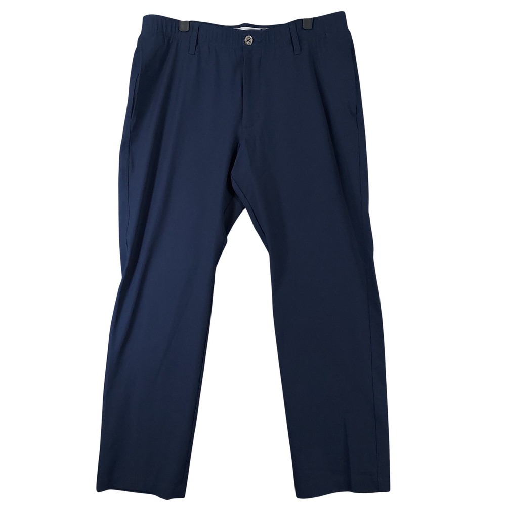 Under Armour Golf Pants Men 36x30 Navy Blue Performance Stretch Trousers
